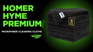 Black Microfiber Towel