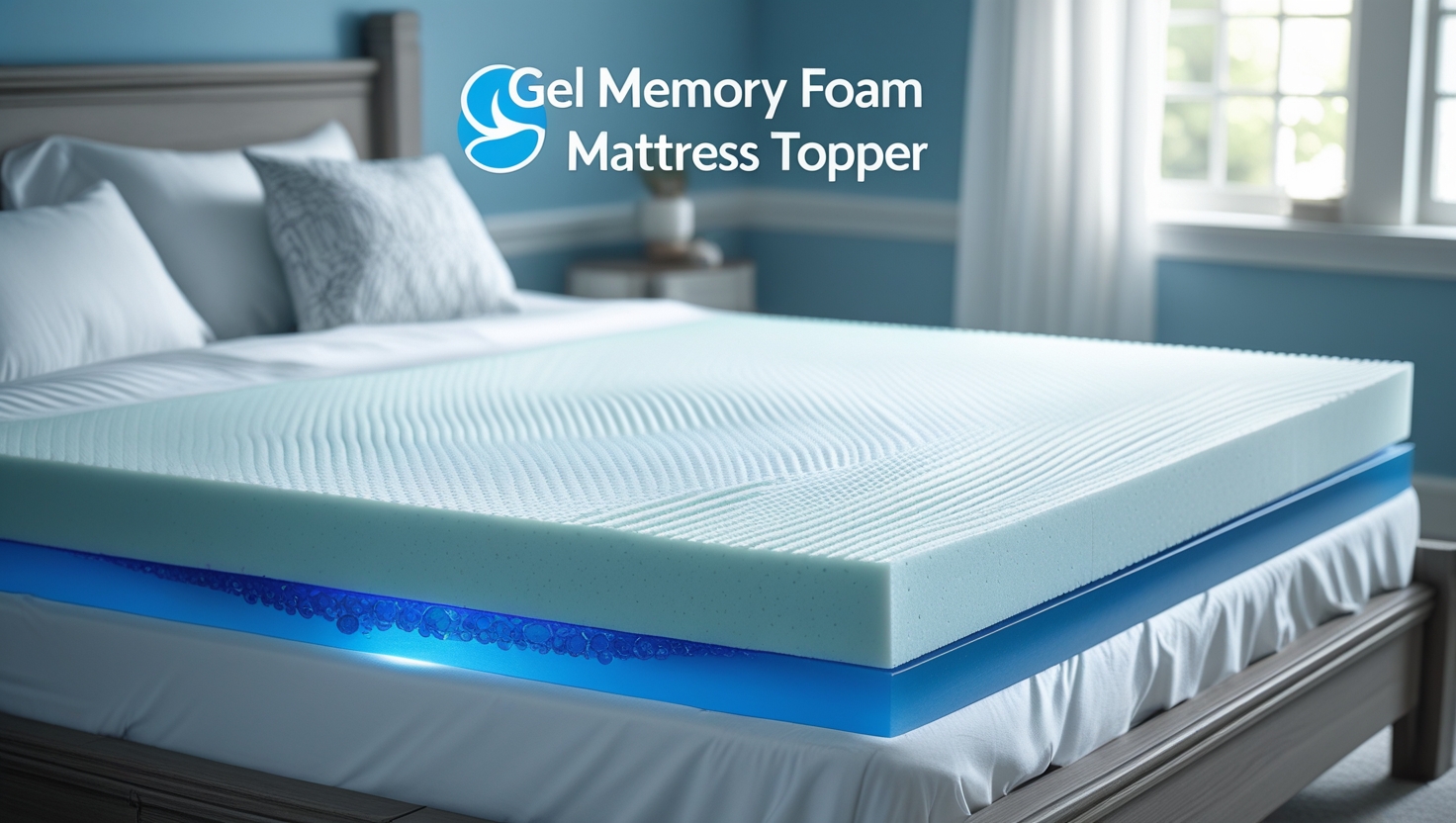 Gel Memory Foam Mattress Topper