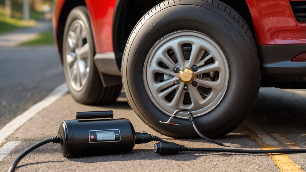 portable air compressor for car tires